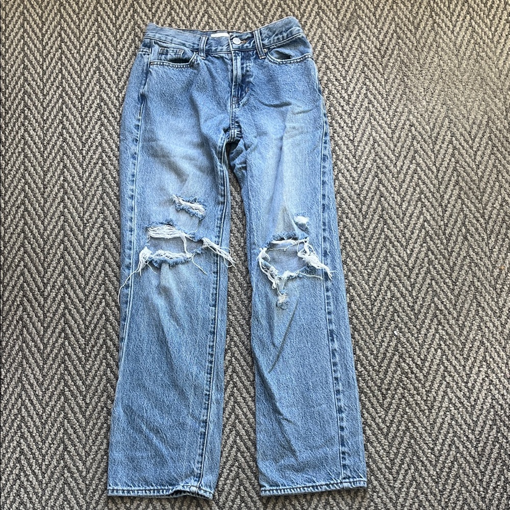Pacsun Distressed Blue Women's Jeans (size 22)